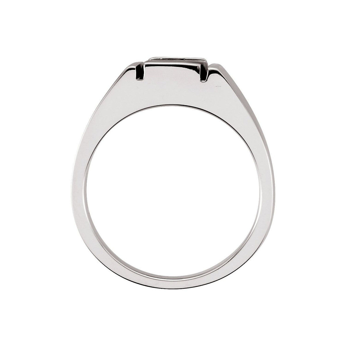 Sterling Silver Natural Black Onyx Ring