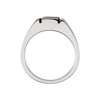 Sterling Silver Natural Black Onyx Ring