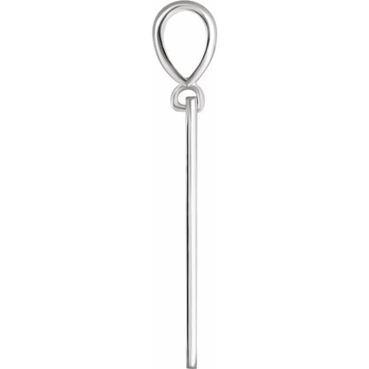 Engravable Dog Tag Pendant, 26.5 x 11 mm