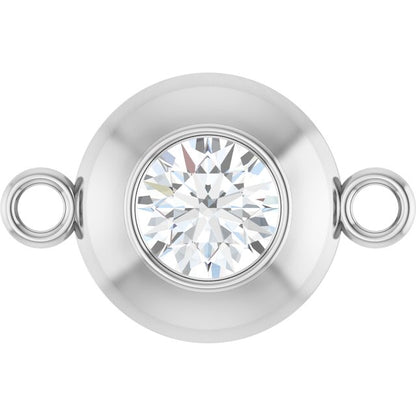 1/4 CT Lab-Grown Diamond Link, 7.7 mm x 11.8 mm