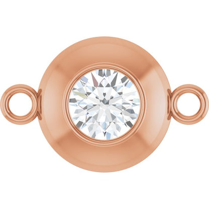 1/4 CT Natural Diamond Link, 7.7 mm x 11.8 mm