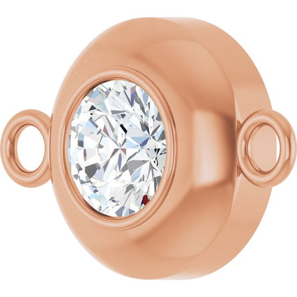 1/4 CT Lab-Grown Diamond Link, 7.7 mm x 11.8 mm