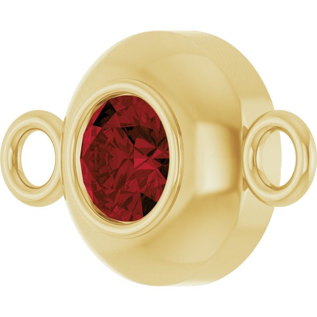 Natural Mozambique Garnet Link, 6.1 mm x 10.2 mm