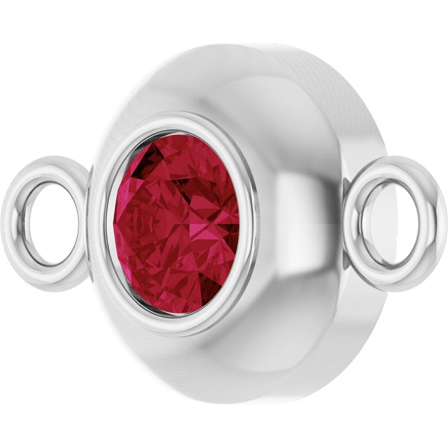 Lab-Grown Ruby Link, 6.1 mm x 10.2 mm