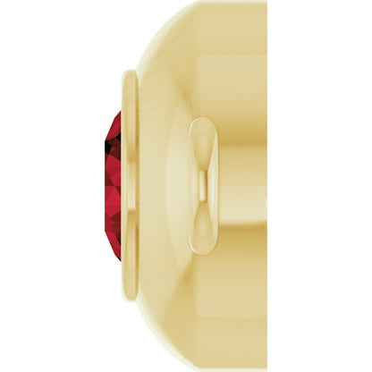 Natural Mozambique Garnet Link, 6.1 mm x 10.2 mm