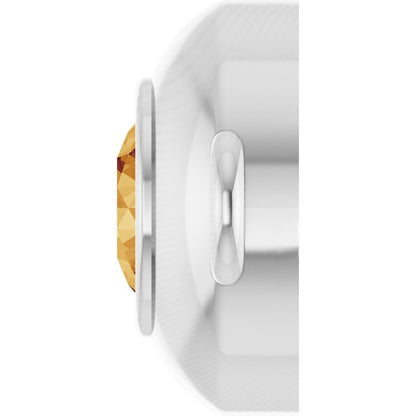 Natural Citrine Link, 6.1 mm x 10.2 mm