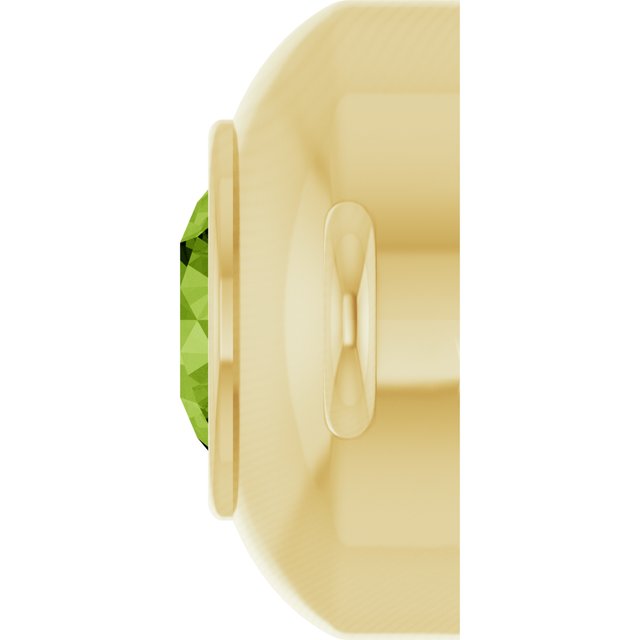 Natural Peridot Link, 6.1 mm x 10.2 mm