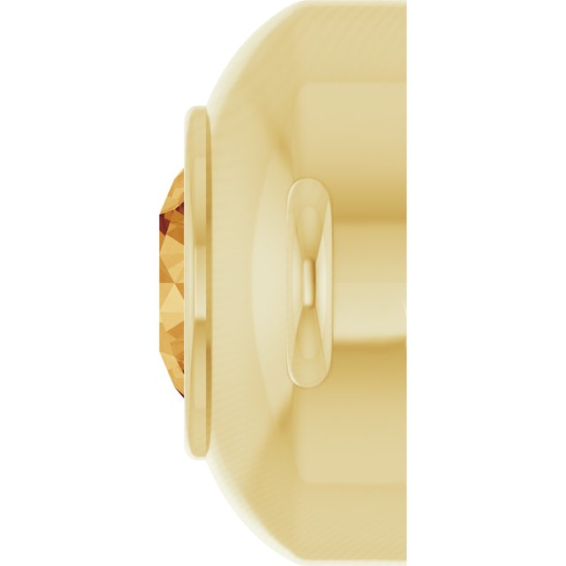 Natural Citrine Link, 6.1 mm x 10.2 mm