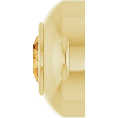 Natural Citrine Link, 6.1 mm x 10.2 mm