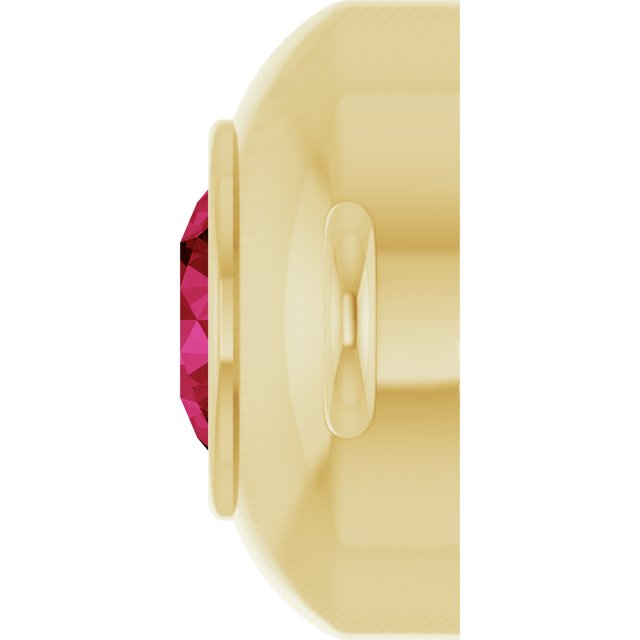 Lab-Grown Ruby Link, 6.1 mm x 10.2 mm
