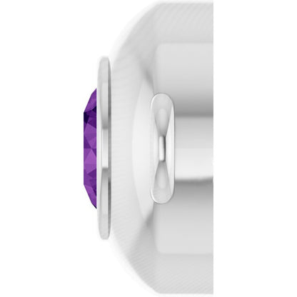 Natural Amethyst Link, 6.1 mm x 10.2 mm