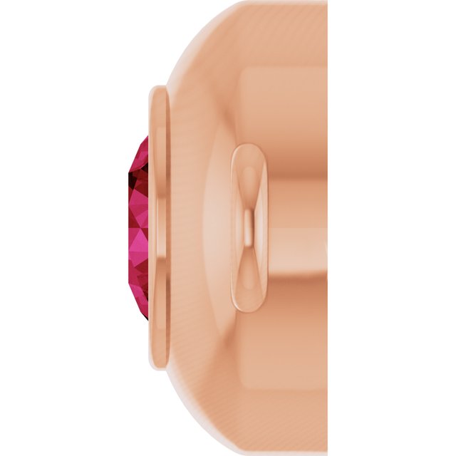 Lab-Grown Ruby Link, 6.1 mm x 10.2 mm