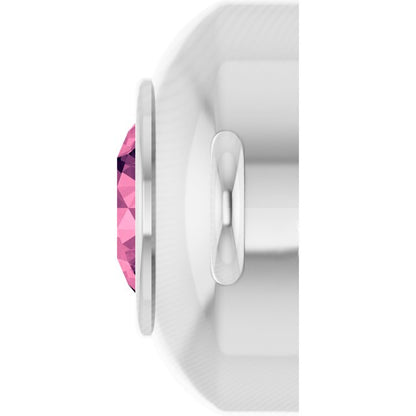 Natural Pink Tourmaline Link, 6.1 mm x 10.2 mm