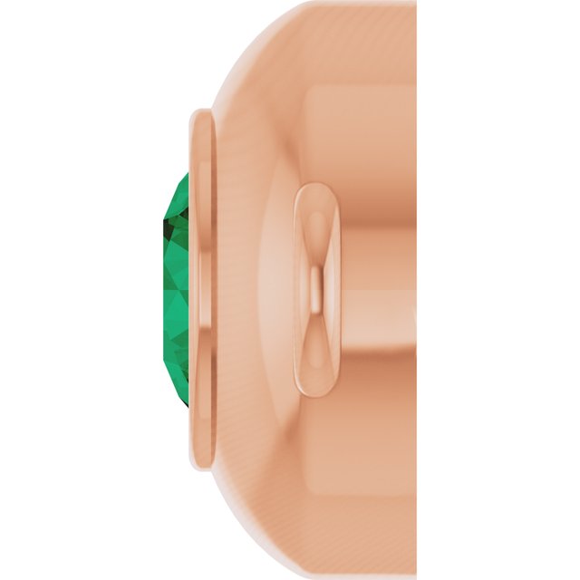 Natural Emerald Link, 6.1 mm x 10.2 mm