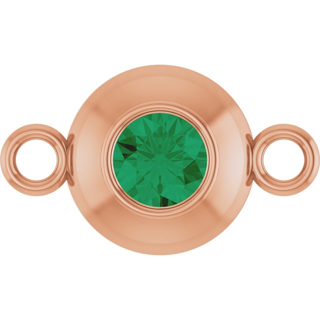 Lab-Grown Emerald Link, 6.1 mm x 10.2 mm