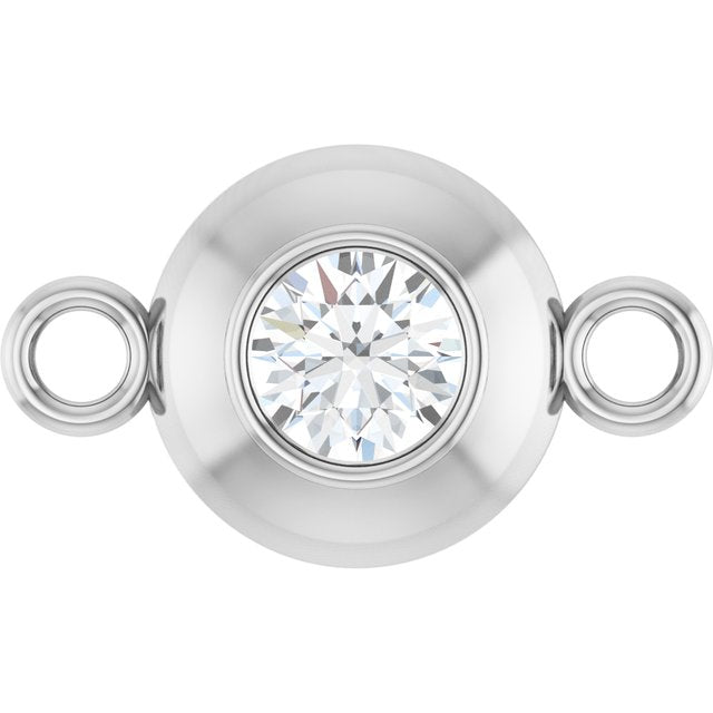 1/10 CT Lab-Grown Diamond Link, 6.1 mm x 10.2 mm