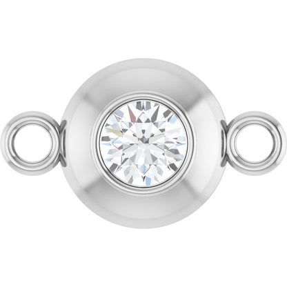 1/10 CT Lab-Grown Diamond Link, 6.1 mm x 10.2 mm