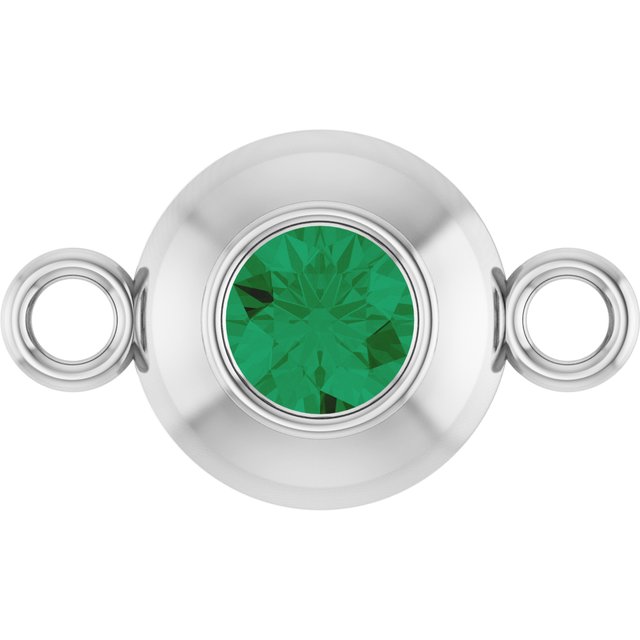 Lab-Grown Emerald Link, 6.1 mm x 10.2 mm
