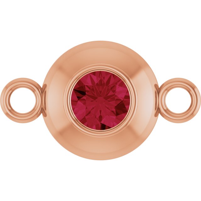 Lab-Grown Ruby Link, 6.1 mm x 10.2 mm