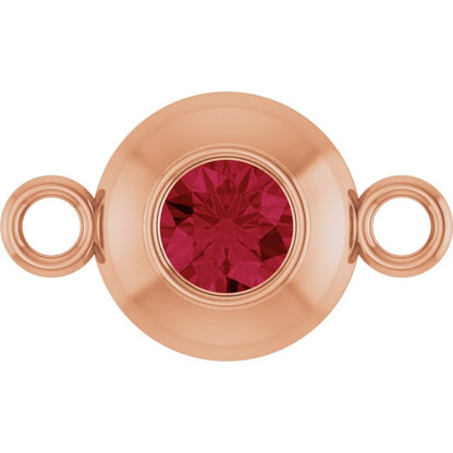 Lab-Grown Ruby Link, 6.1 mm x 10.2 mm