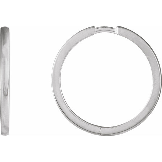 Sterling Silver Huggie Hoop Earring