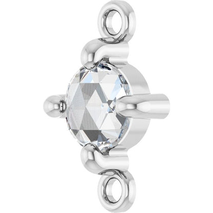Rose-Cut 1/4 CT Natural Diamond Link