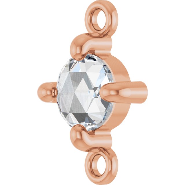 Rose-Cut 1/4 CT Natural Diamond Link
