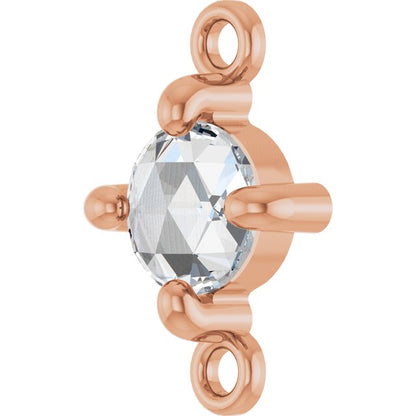 Rose-Cut 1/4 CT Natural Diamond Link