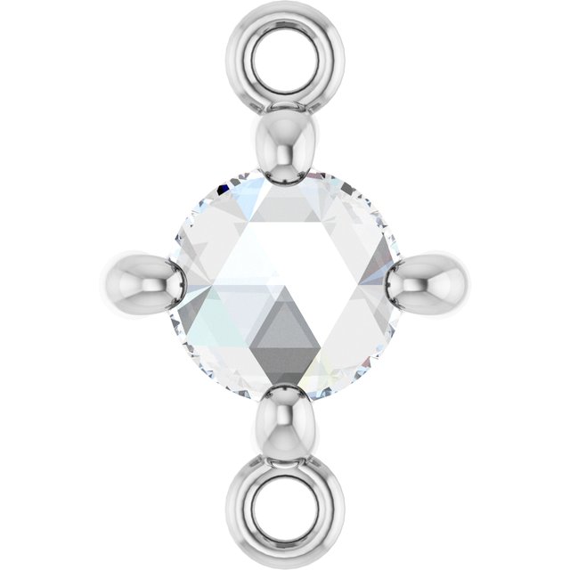 Rose-Cut 1/4 CT Natural Diamond Link
