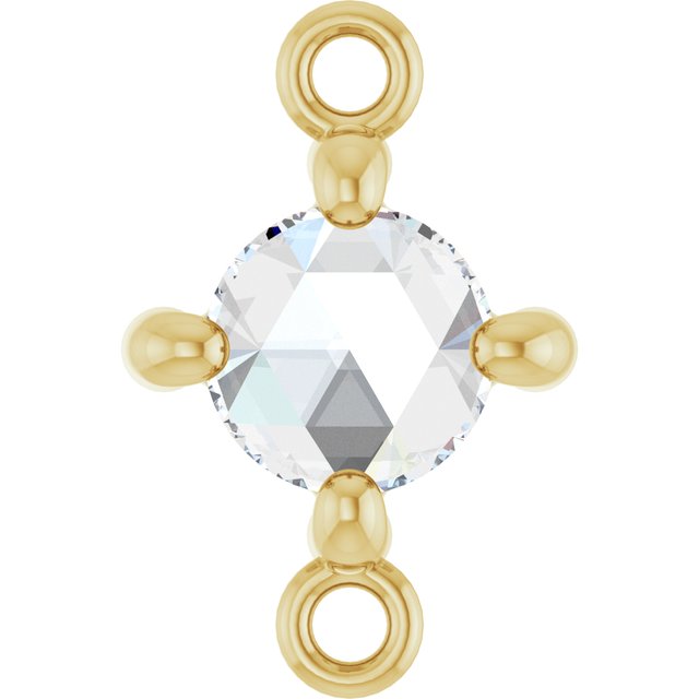 Rose-Cut 1/4 CT Natural Diamond Link