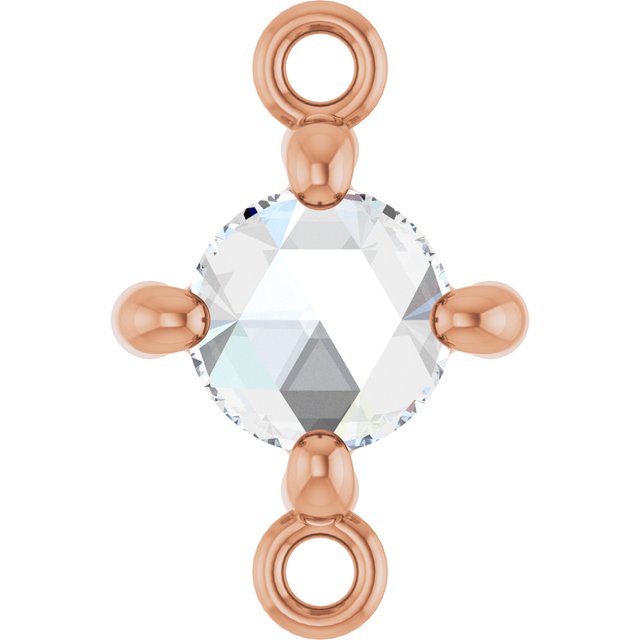 Rose-Cut 1/4 CT Natural Diamond Link