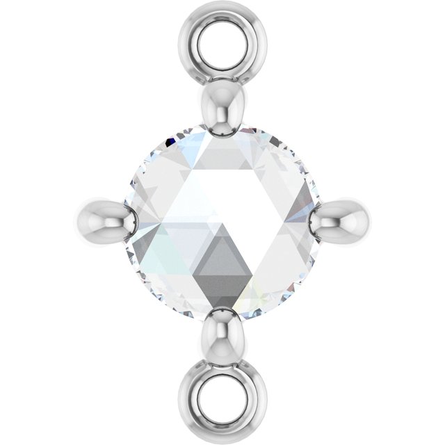 Rose-Cut 1/3 CT Natural Diamond Link