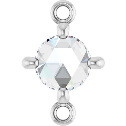 Rose-Cut 1/3 CT Natural Diamond Link