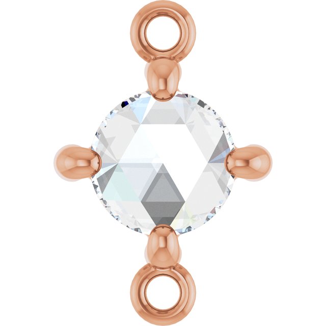 Rose-Cut 1/3 CT Natural Diamond Link