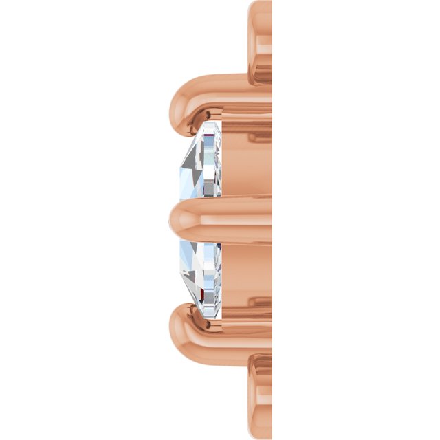 Rose-Cut 1/3 CT Natural Diamond Link
