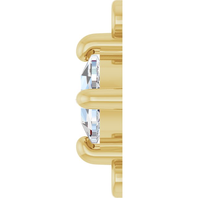 Rose-Cut 1/3 CT Natural Diamond Link