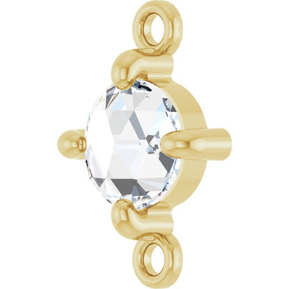 Rose-Cut 1/3 CT Natural Diamond Link