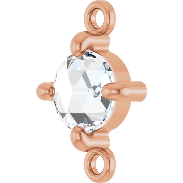 Rose-Cut 1/3 CT Natural Diamond Link