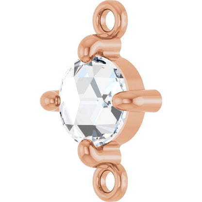 Rose-Cut 1/3 CT Natural Diamond Link