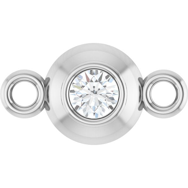 .03 CT Natural Diamond Link, 4.2 mm x 7.8 mm