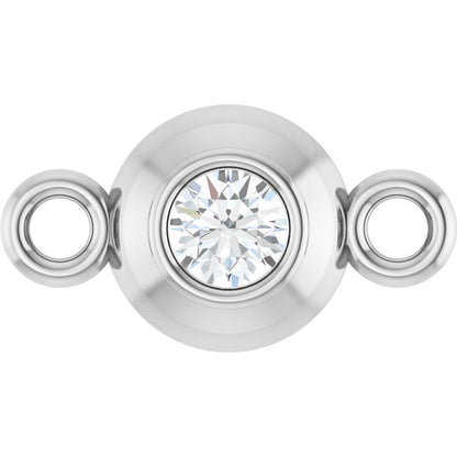 .03 CT Natural Diamond Link, 4.2 mm x 7.8 mm