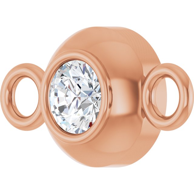 .06 CT Natural Diamond Link, 4.8 mm x 8.9 mm