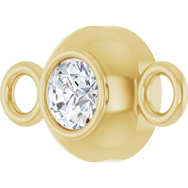.06 CT Natural Diamond Link, 4.8 mm x 8.9 mm