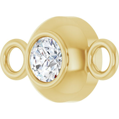.06 CT Natural Diamond Link, 4.8 mm x 8.9 mm