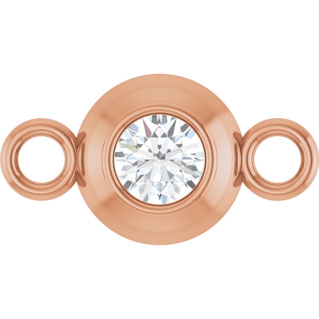 .06 CT Natural Diamond Link, 4.8 mm x 8.9 mm