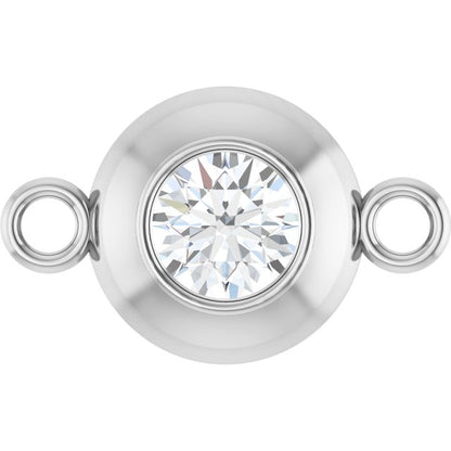 1/6 CT Lab-Grown Diamond Link, 6.7 mm x 10.8 mm
