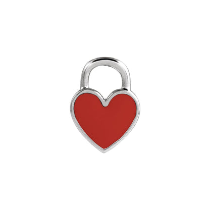 Red Enamel Heart Pendant