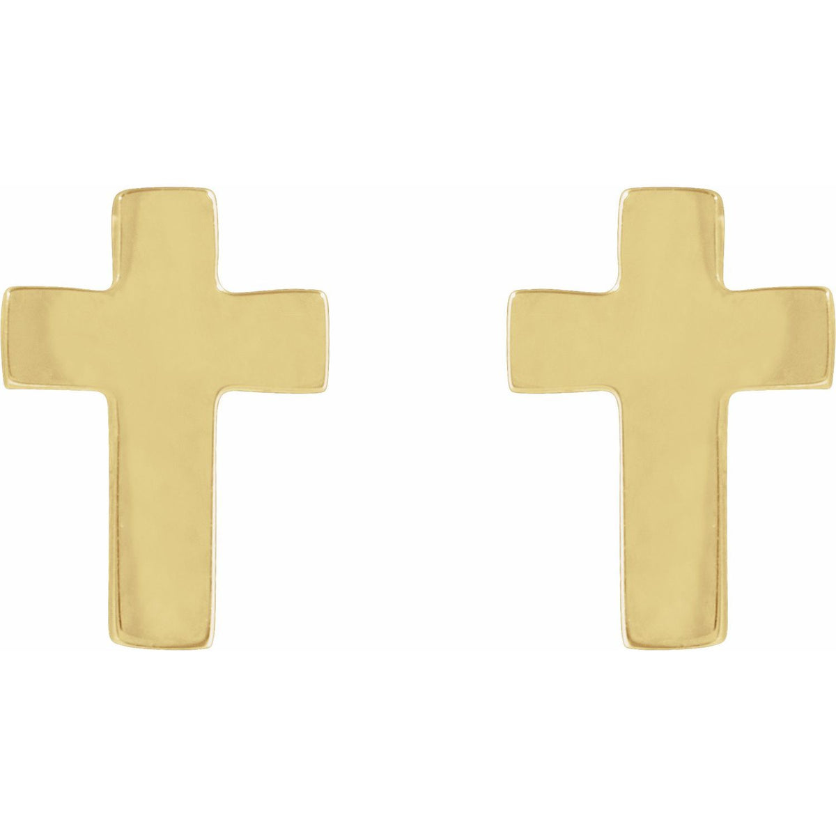 7x5 mm Cross Earrings