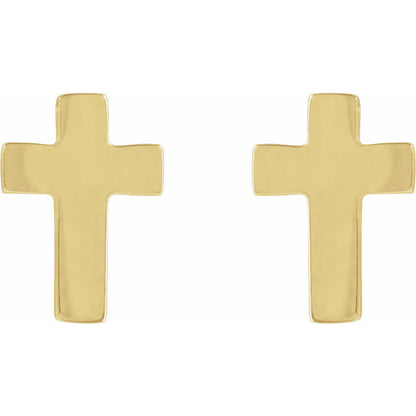 7x5 mm Cross Earrings
