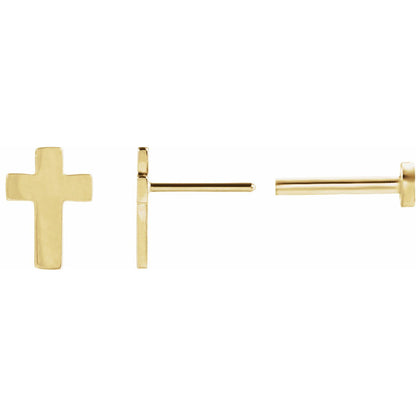 7x5 mm Cross Earrings